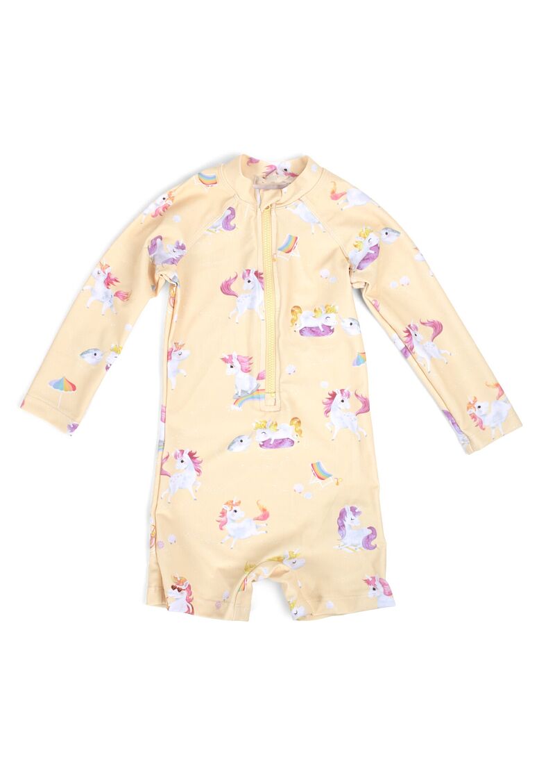 LONGSLEEVE SWIMSUIT (1-2Y) UNICORN SHORES