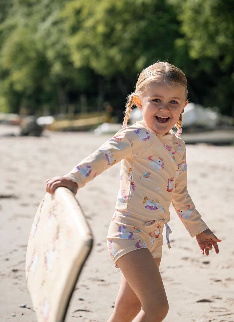 SWIM T-SHIRT WITH LONG SLEEVE (1-2Y) UNICORN SHORES