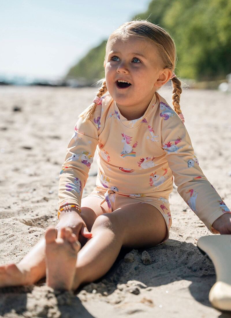 SWIM T-SHIRT WITH LONG SLEEVE (1-2Y) UNICORN SHORES