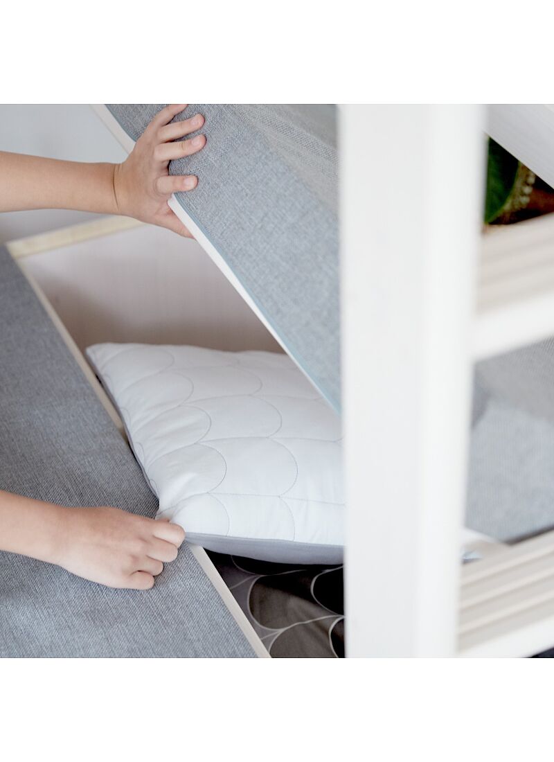 HIGH SINGLE BED CLASSIC GREY WASHED (90X200)