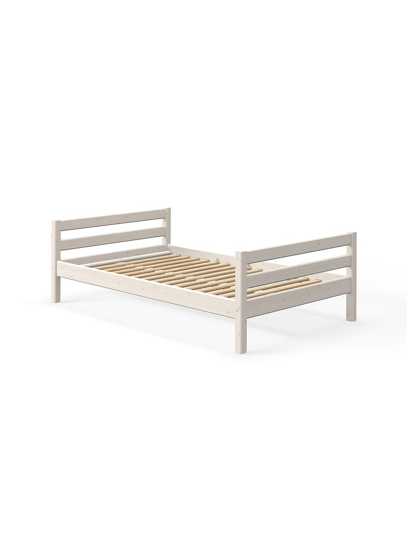 SEMI-DOUBLE BED CLASSIC WHITE WASHED (140X200)