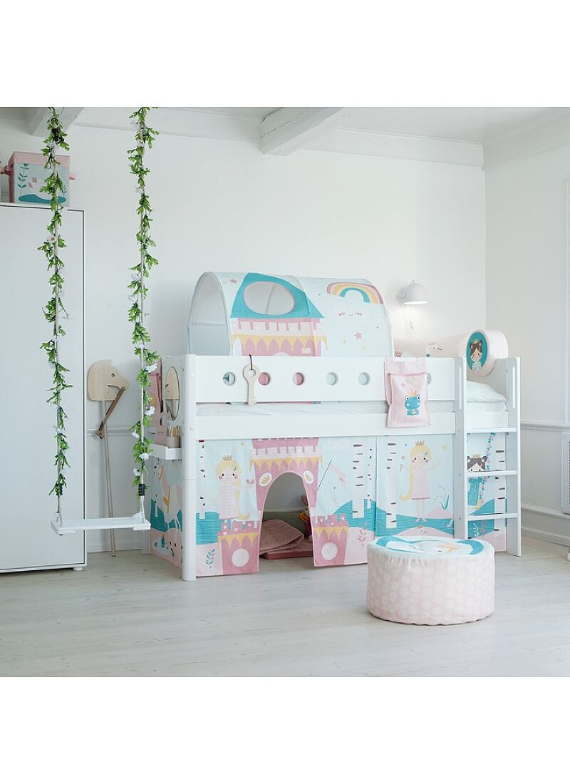 MID-HIGH SINGLE BED WHITE (90X200)