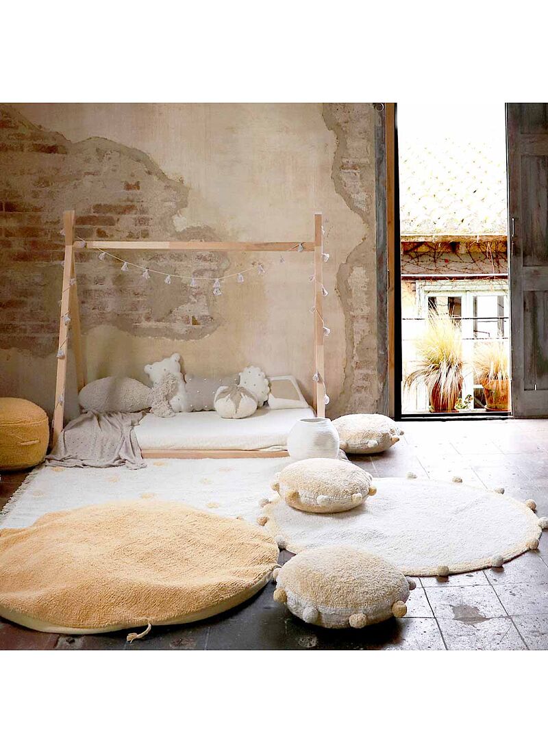 RUG HIPPY DOTS HONEY (120X160)