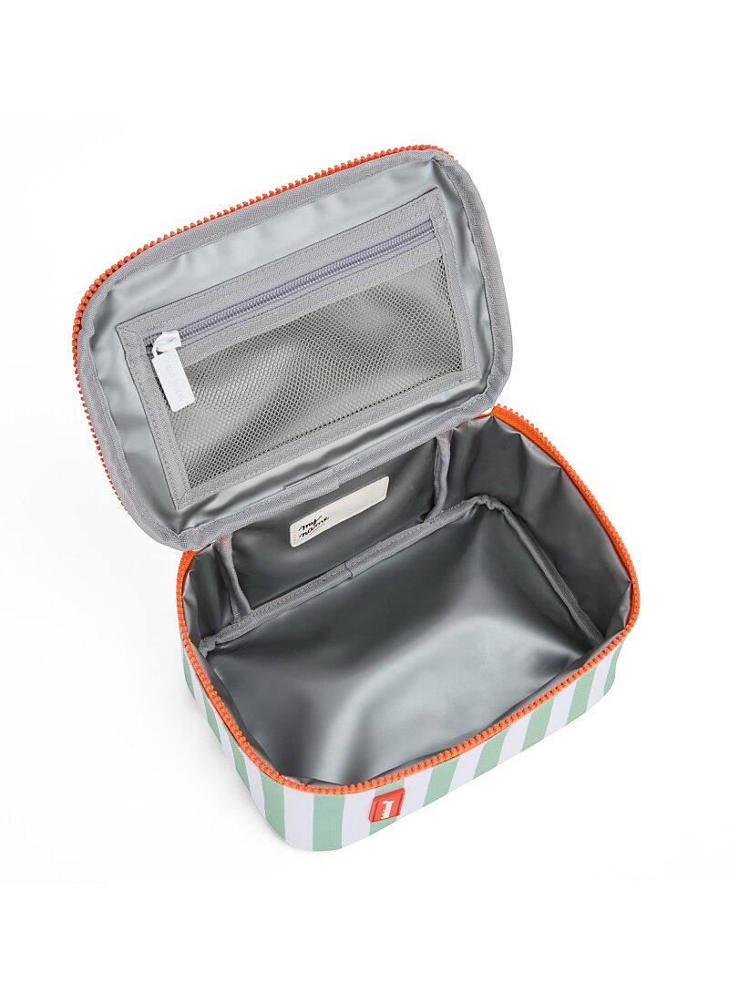ISOTHERMAL LUNCH BAG GREEN STRIPES