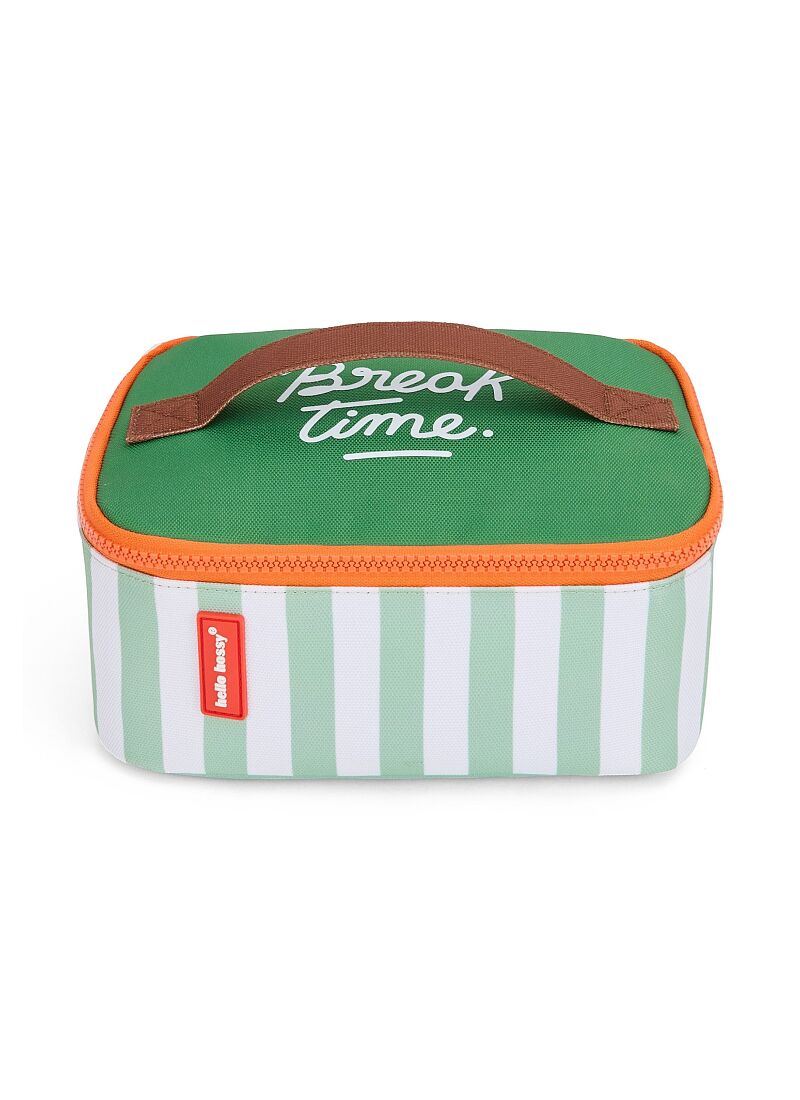 ISOTHERMAL LUNCH BAG GREEN STRIPES