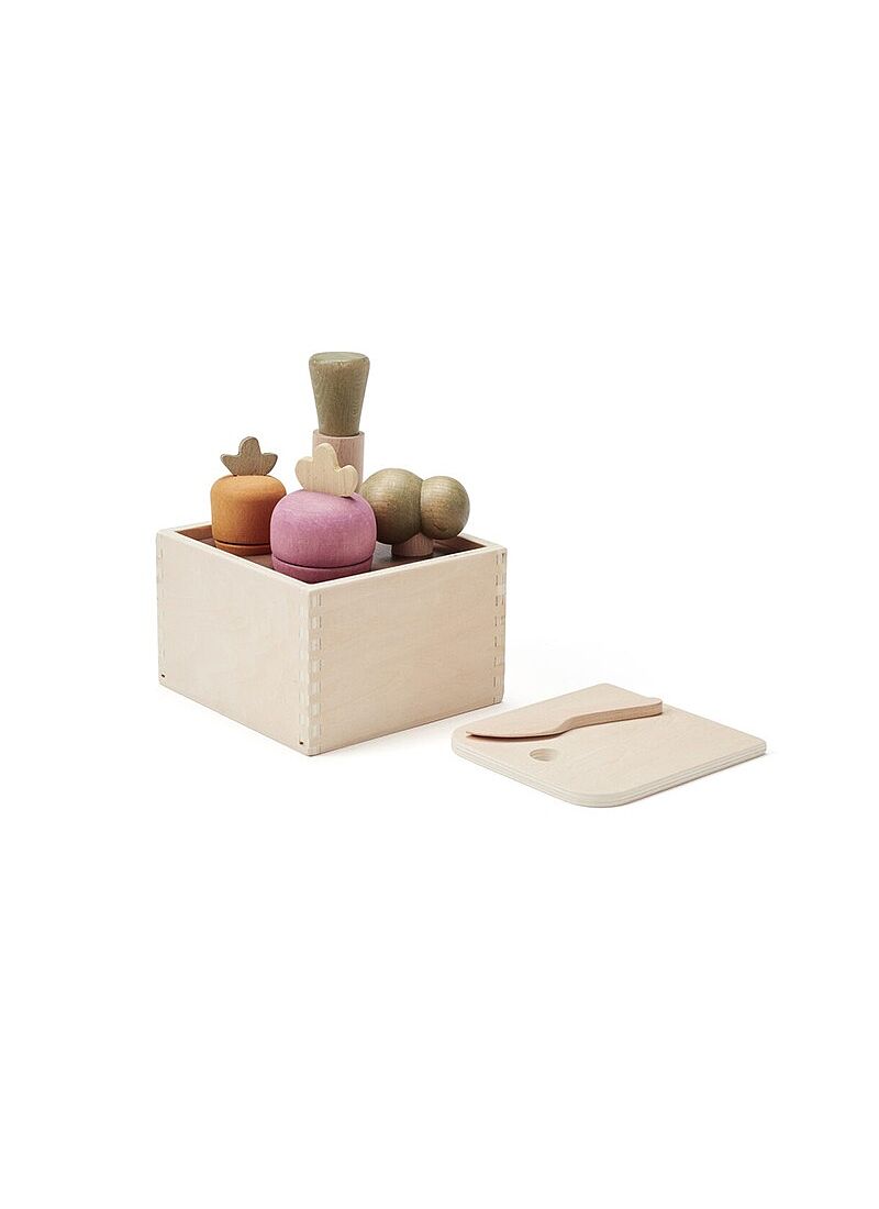 WOODEN TOY PLANT BOX