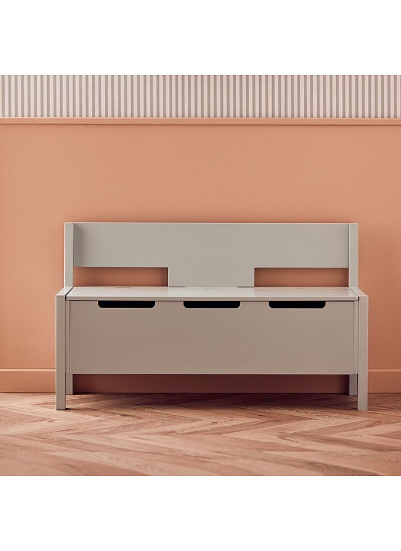 BENCH WITH STORAGE LIGHT GREEN