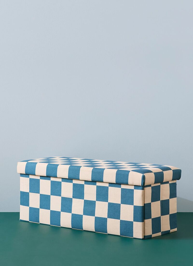 STOOL WITH STORAGE SPACE PETROL