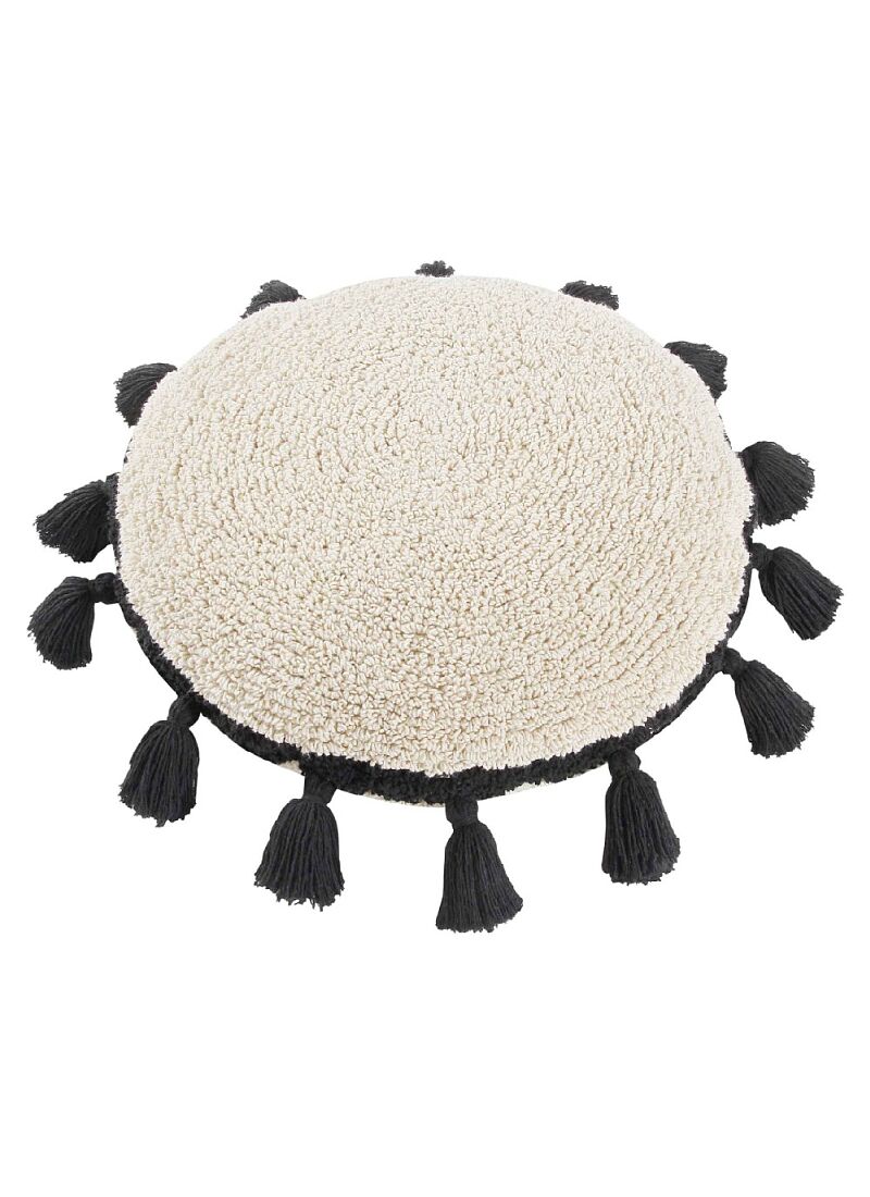 CUSHION CIRCLE BLACK