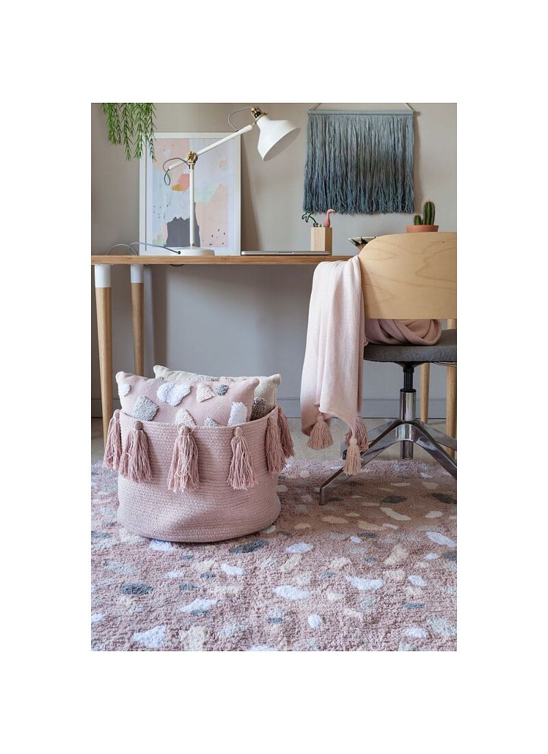 BASKET TASSELS VINTAGE NUDE (30X45)