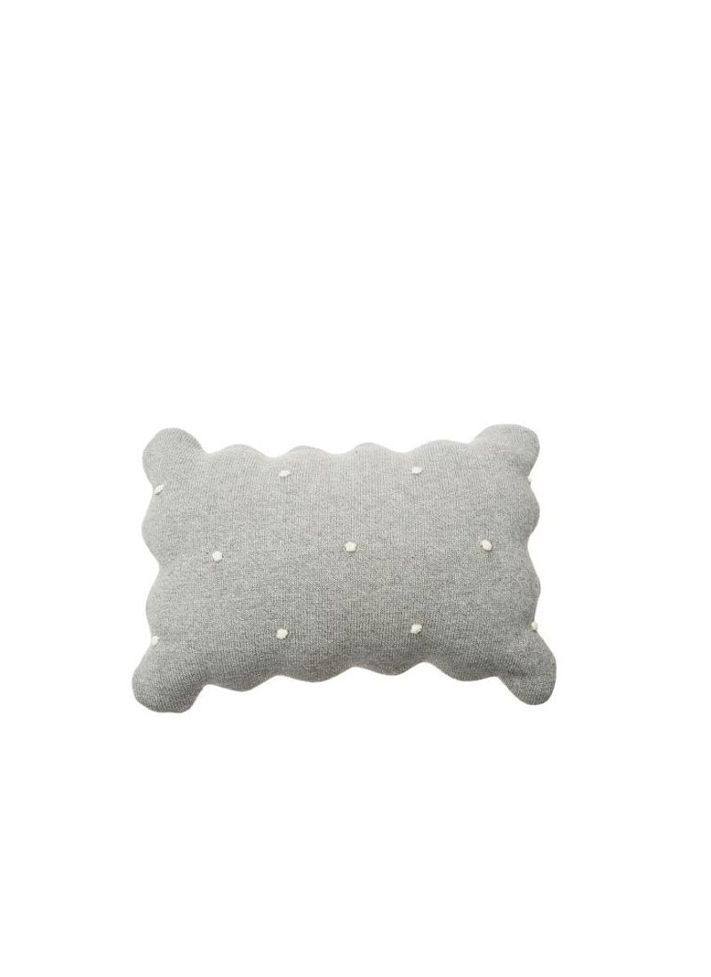 CUSHION BISCUIT GREY (35X25)