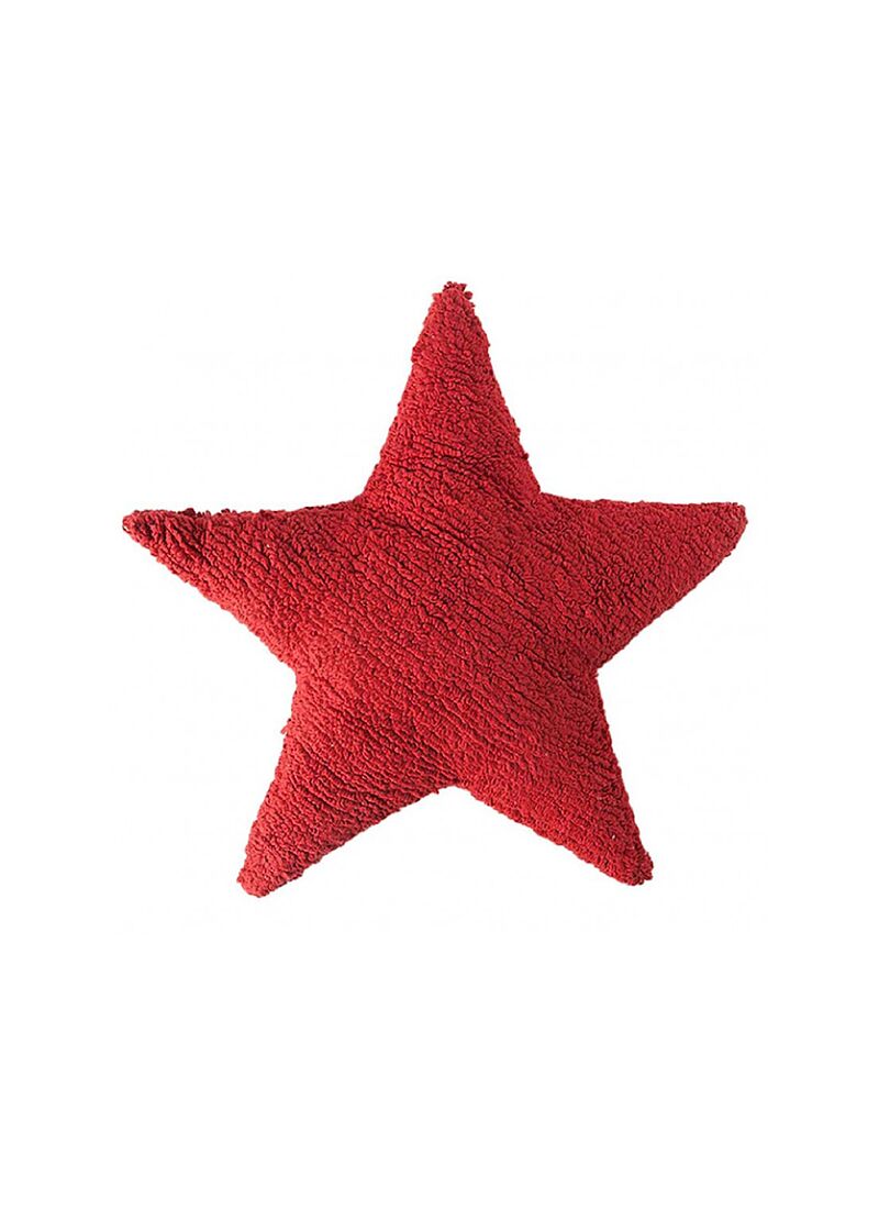 CUSHION STAR RED