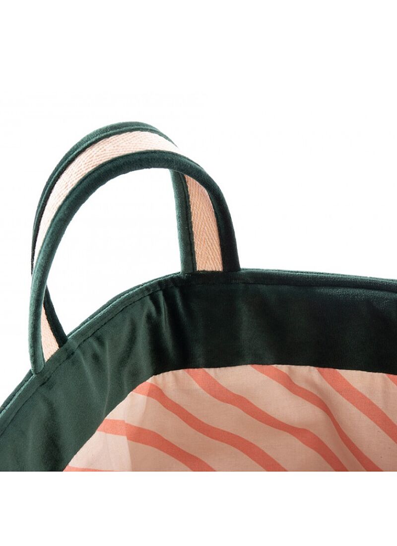 BASKET SAVANNA VELVET JUNGLE GREEN