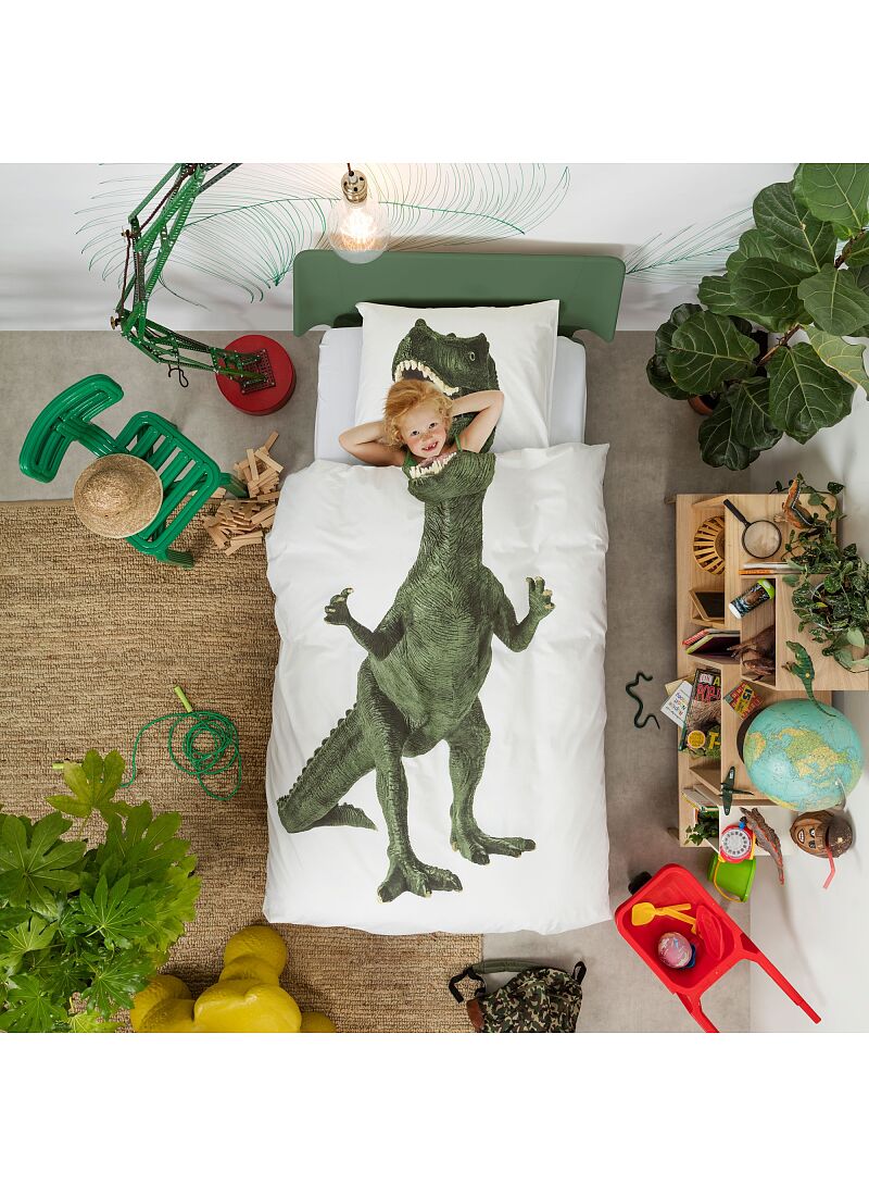 SINGLE DUVET COVER DINOSAUR