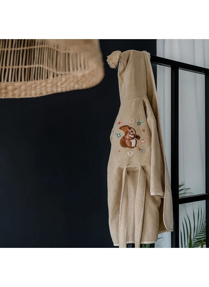 BABY BATHROBE MEDIUM (2-5Y) PRETTY BARBARA SAND