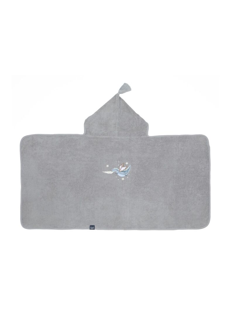 KID'S CUDDLE N DRY TOWEL BAMBOO LORD DRAGON GREY