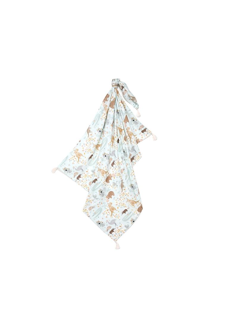 MUSLIN BLANKET DUNDEE & FRIENDS BLUE