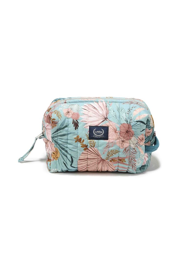 VANITY CASE MOLLET BOHO PALMS DEEP OCEAN