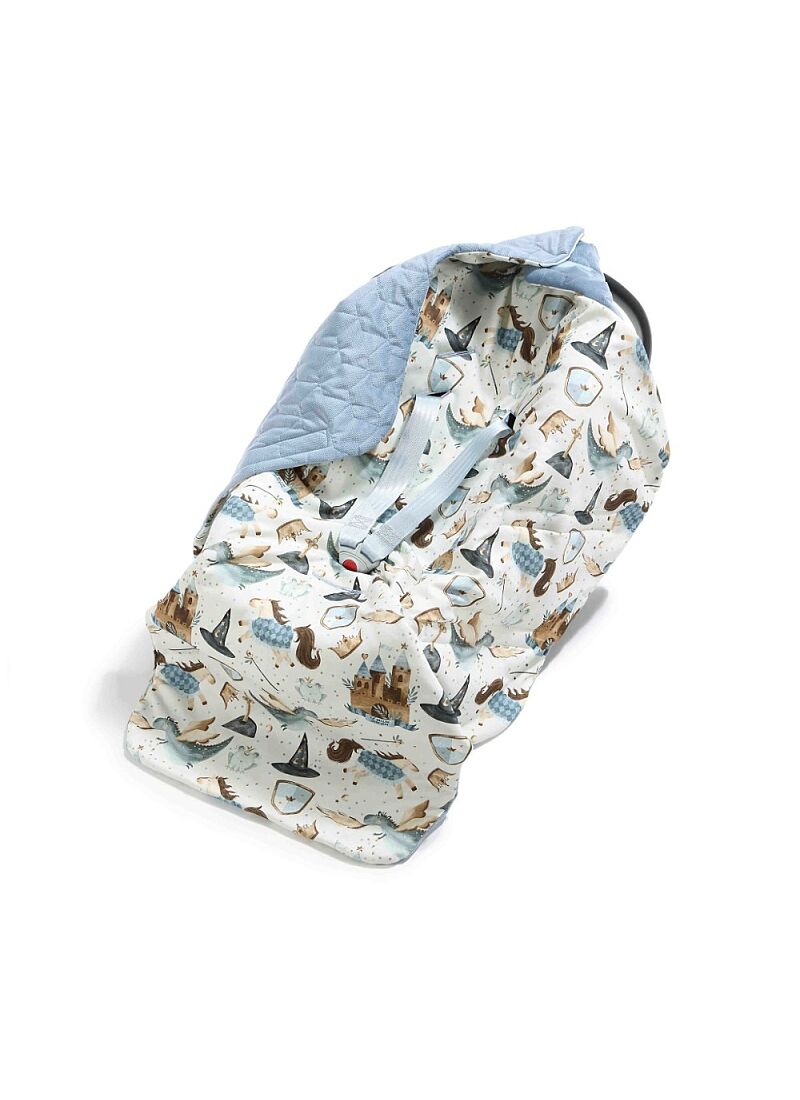 CAR SEAT BLANKET PRINCE WIND BLUE MULTI