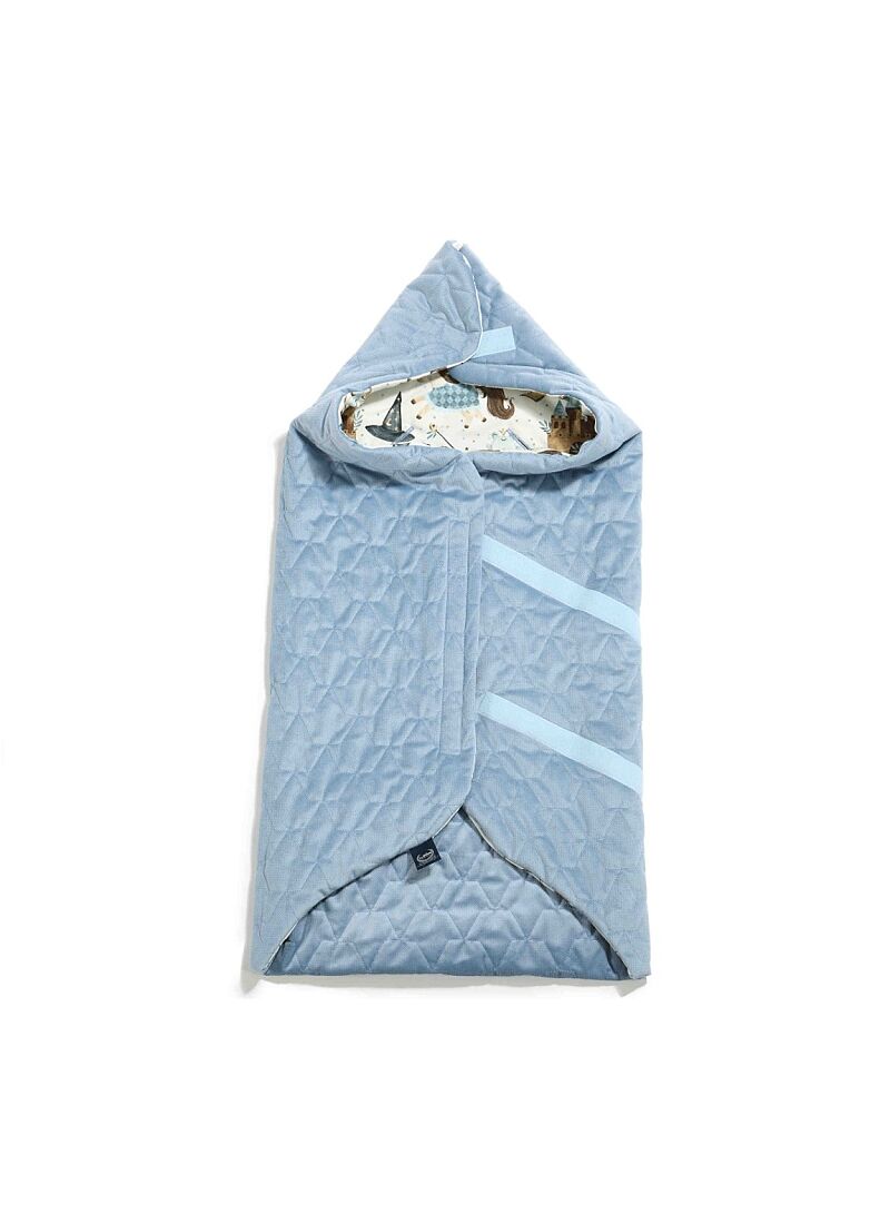 CAR SEAT BLANKET PRINCE WIND BLUE MULTI