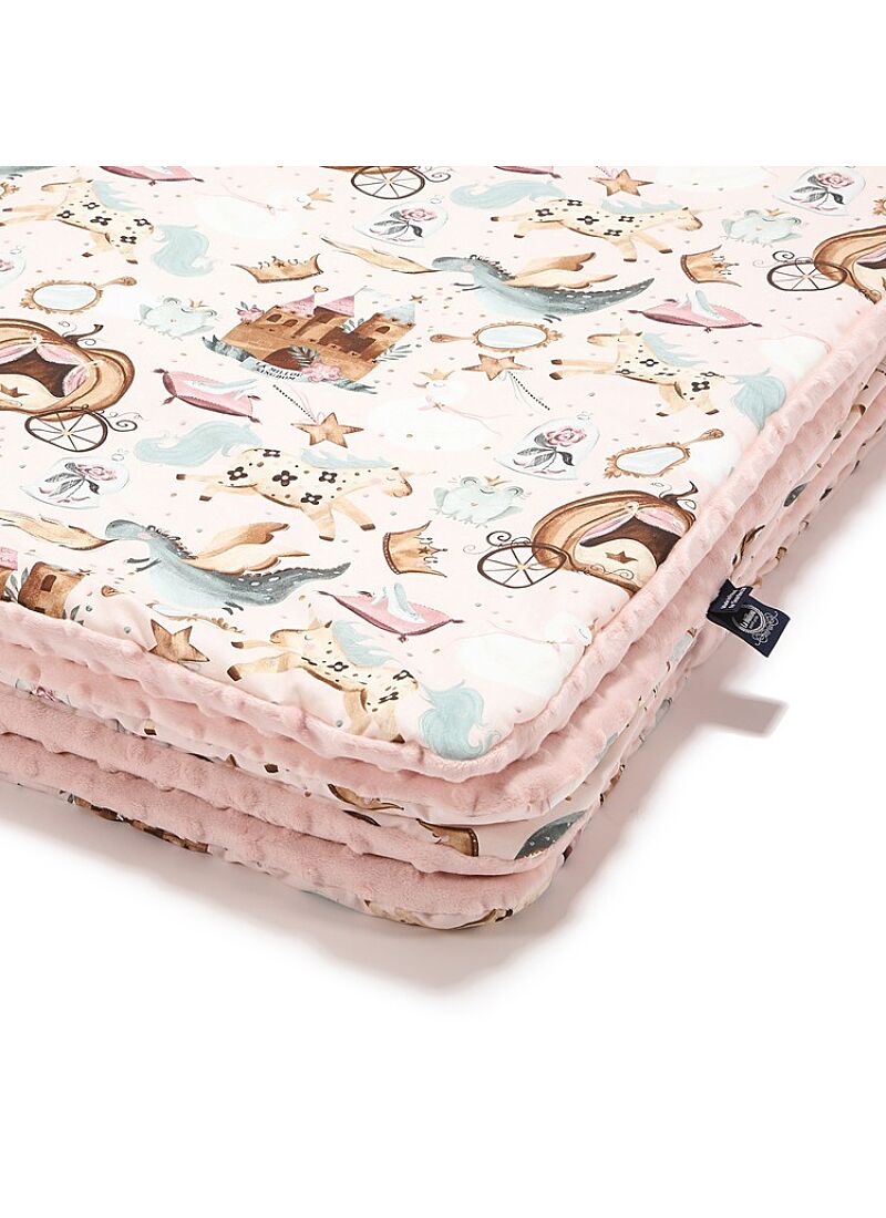 CRIB BLANKET (110x140) PRINCESS POWDER PINK