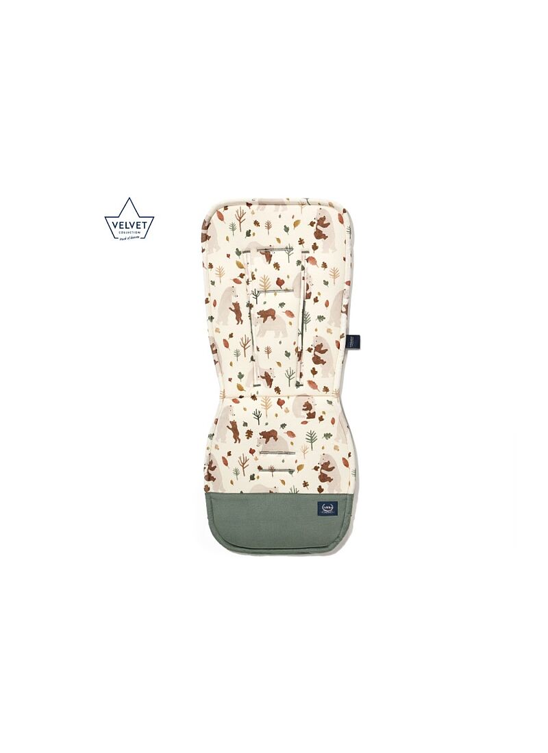 STROLLER PAD HUG ME VELVET KHAKI MULTI