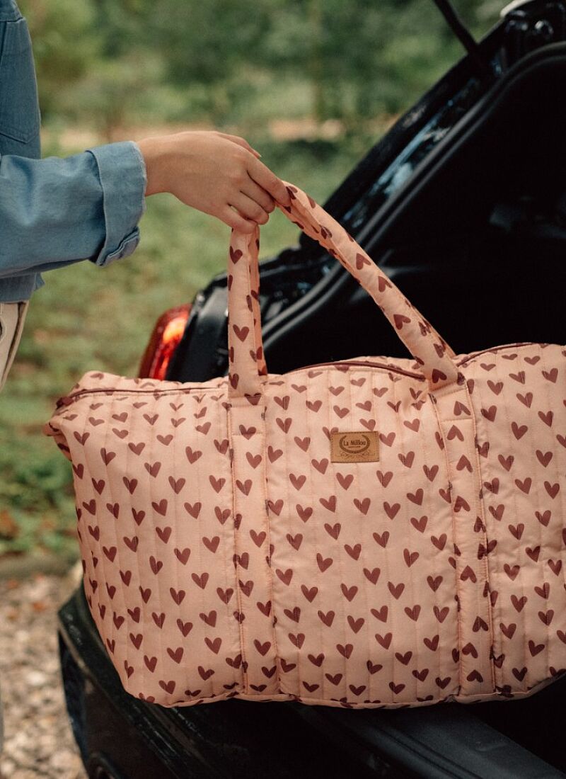 TRAVEL BAG HEARTBEAT PINK