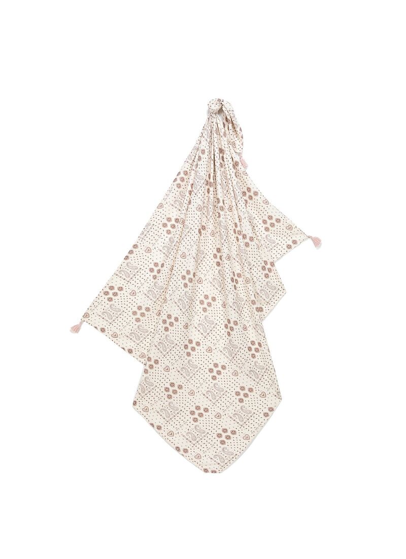 MUSLIN BLANKET BANDANA CREAM