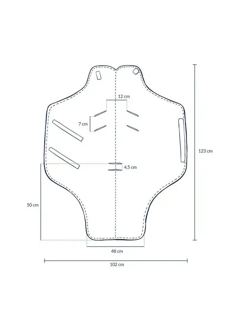 CAR SEAT BLANKET BANDANA DENIM