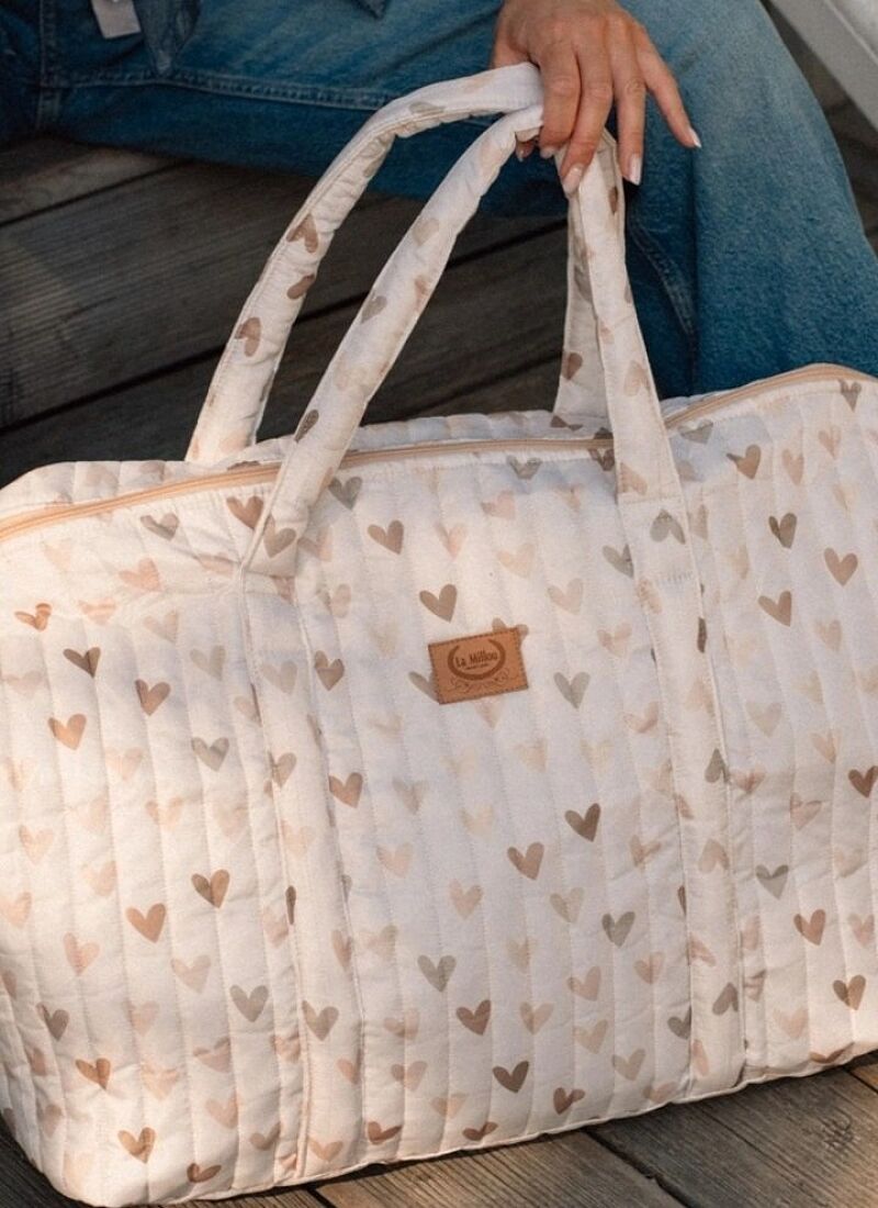TRAVEL BAG HEARTBEAT BEIGE