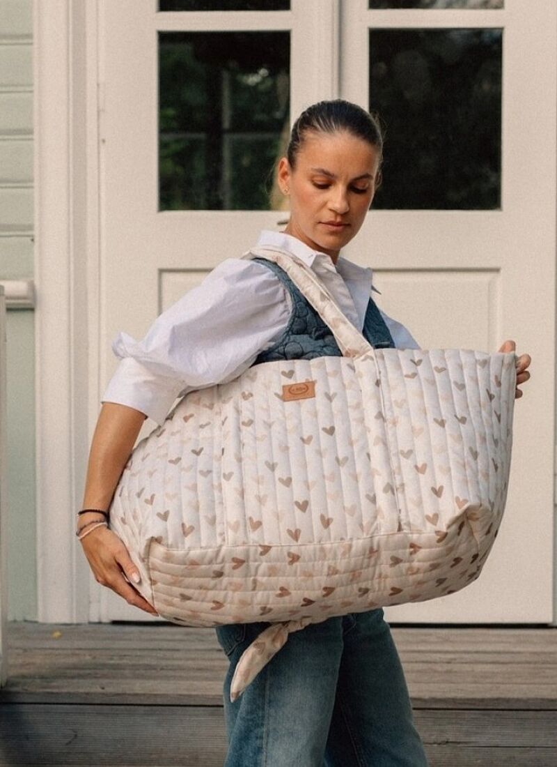 TRAVEL BAG HEARTBEAT BEIGE