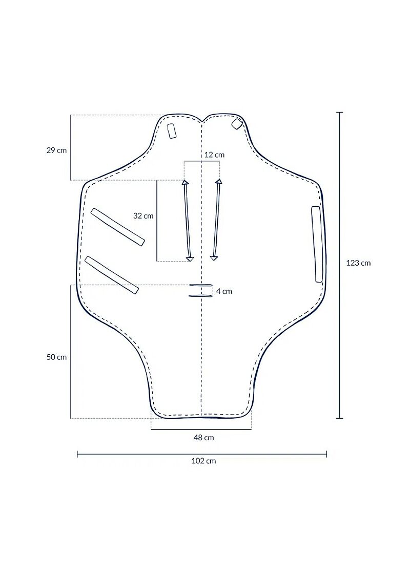 CAR SEAT BLANKET PIERRE THE DOG SAND MULTI