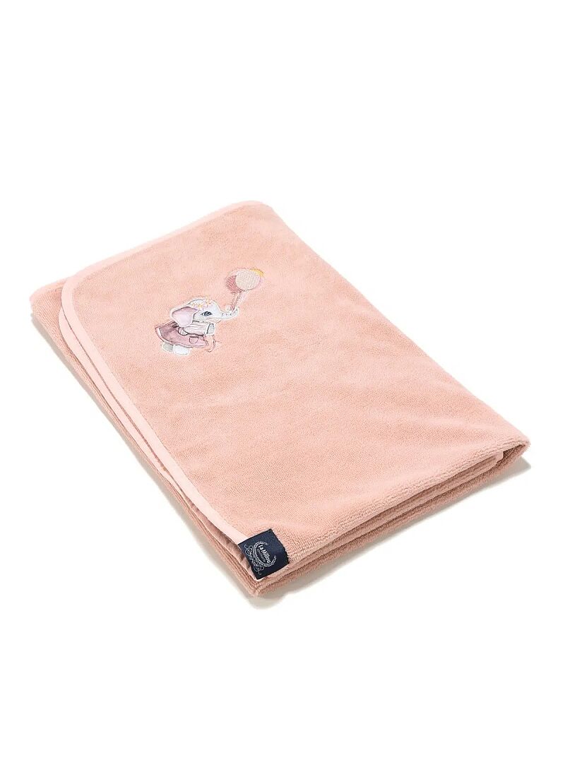 BABY CUDDLE N DRY TOWEL BAMBOO NEWBORN PINK ROSSIE