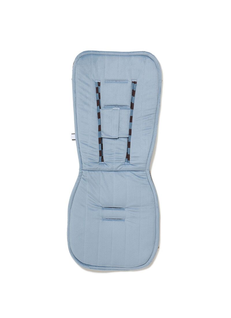 STROLLER PAD STRIPES BLUE MULTI