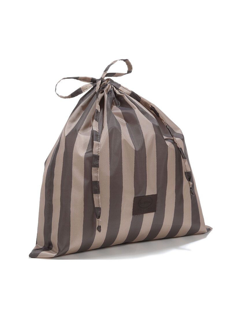 TRAVEL BAG STRIPES BROWN