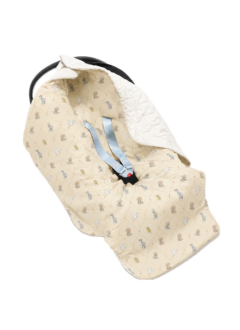 CAR SEAT BLANKET BEBE MIGNON VANILLA