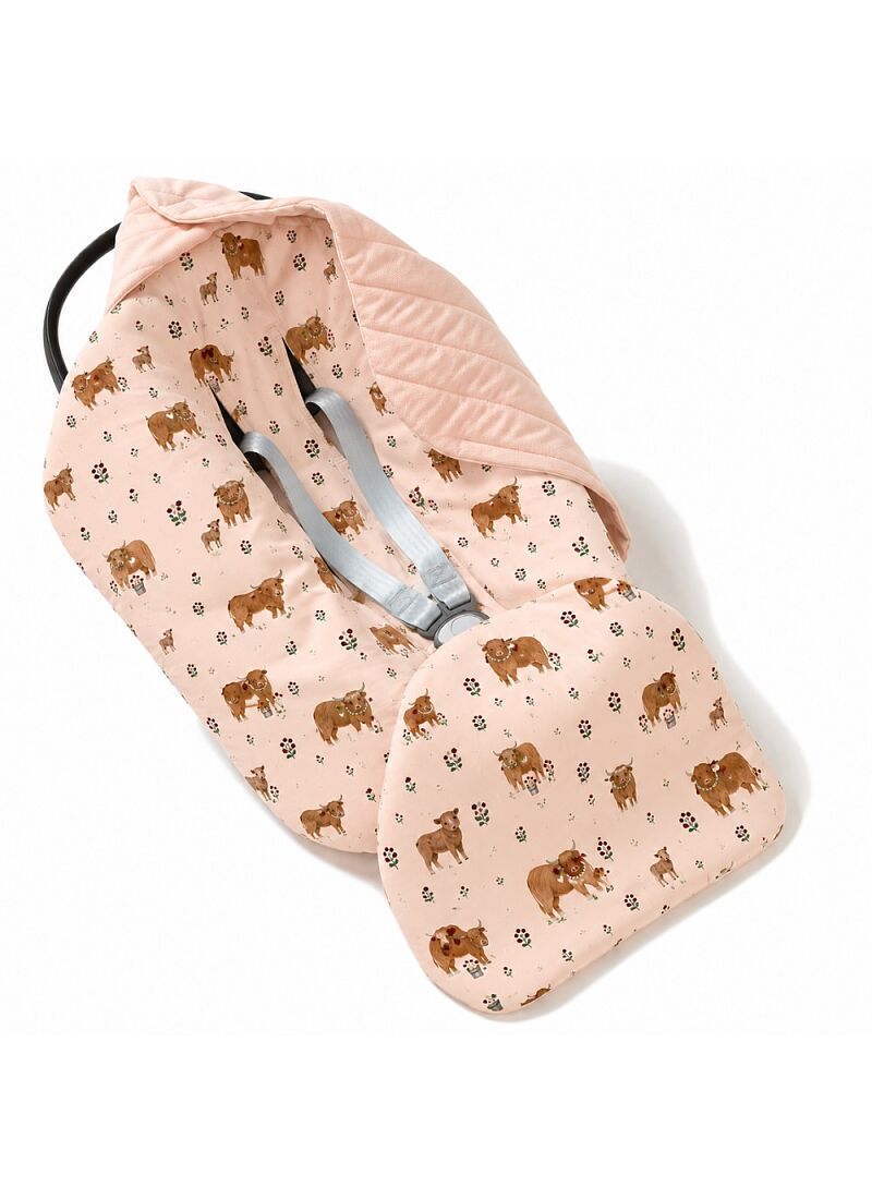 CAR SEAT BLANKET MOO MEADOW