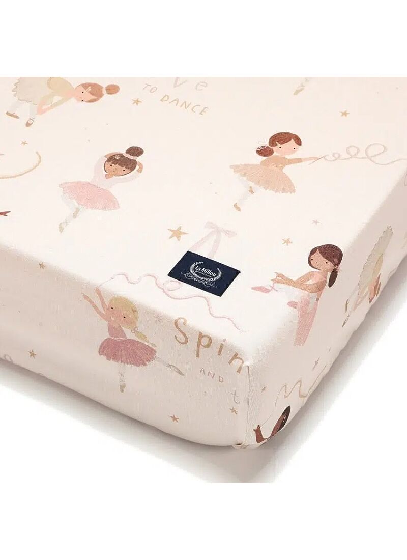 CRIB FITTED SHEET BALLERINE