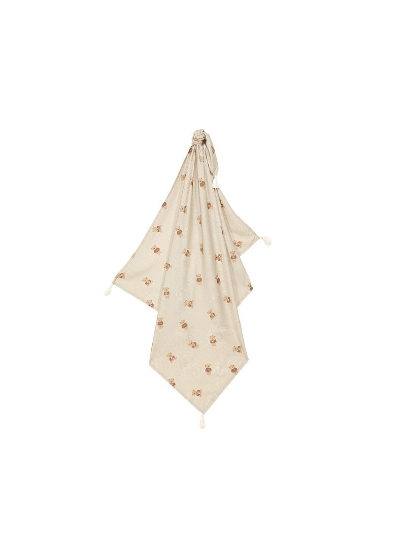 MUSLIN BLANKET BABY BEAR