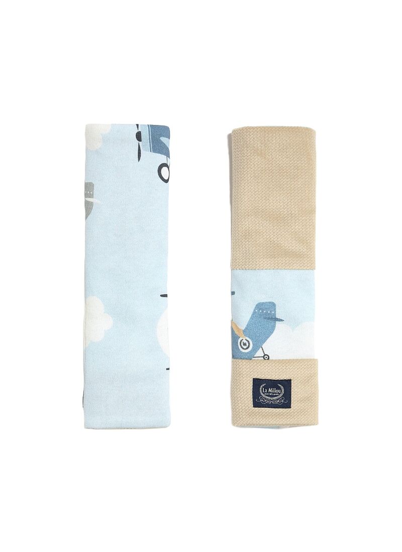 SEAT BELT COVER CAPTAIN ADVENTURE VELVET SAND