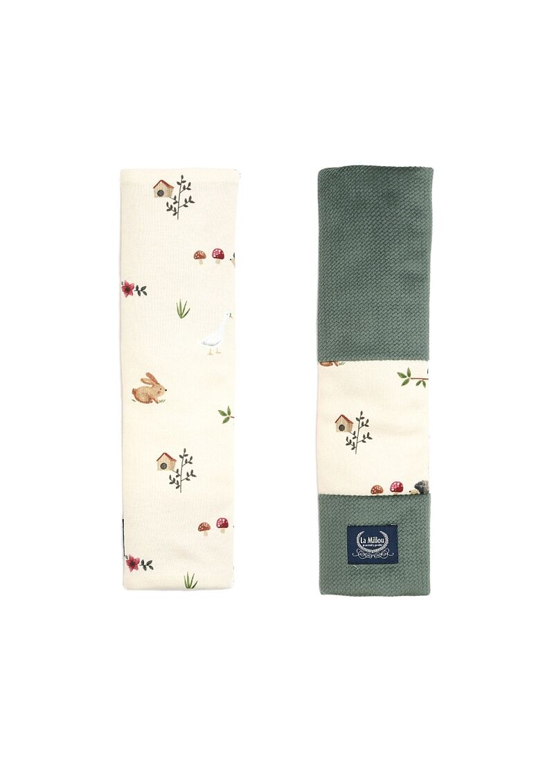 SEAT BELT COVER FARMLAND VELVET KHAKI