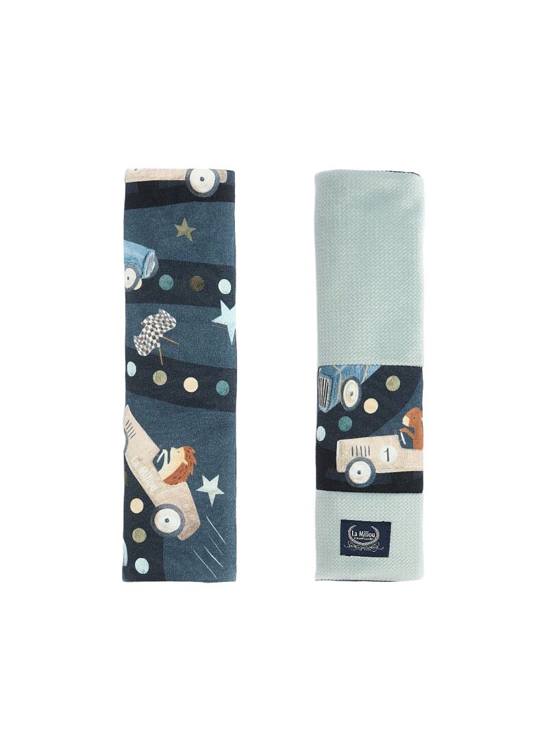 SEAT BELT COVER BOHO COCO VELVET KHAKI
