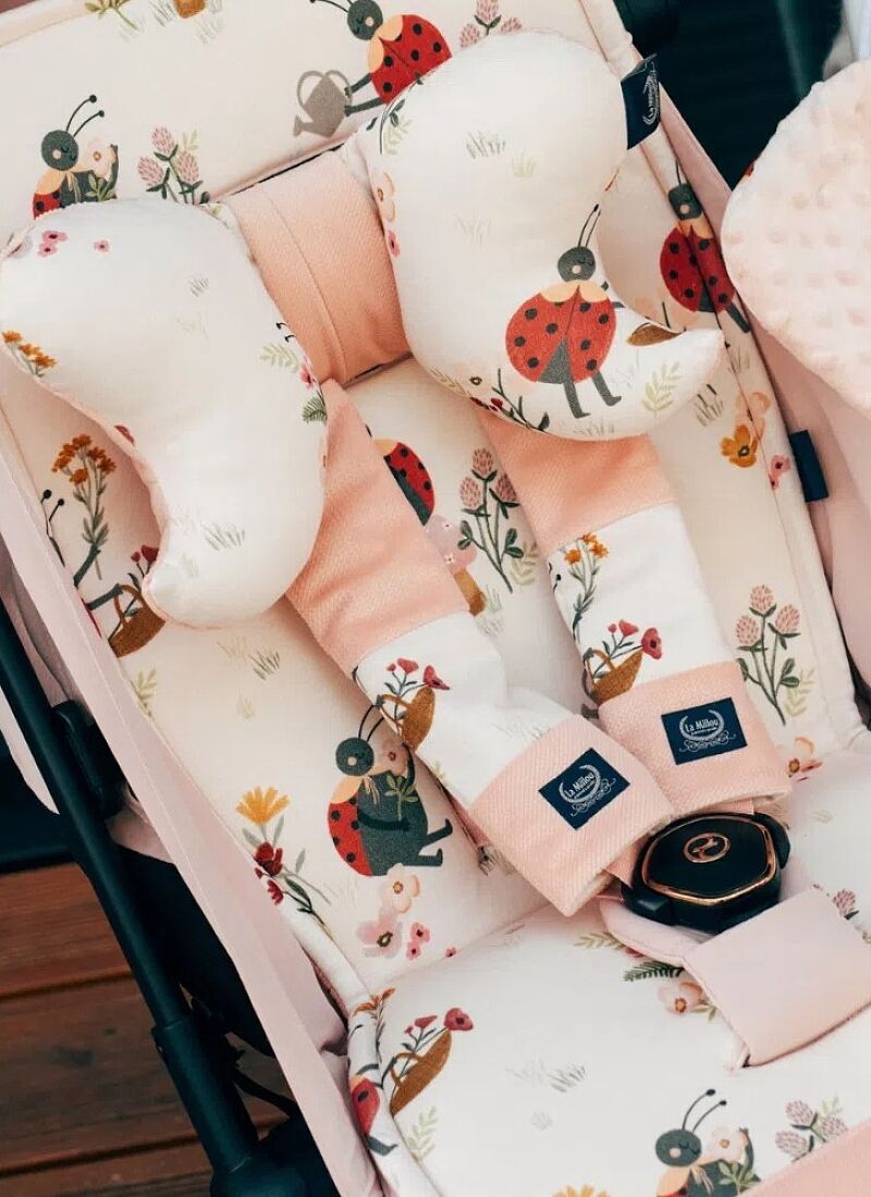 SEAT BELT COVER ENGLISH GARDEN VELVET RAFAELLO