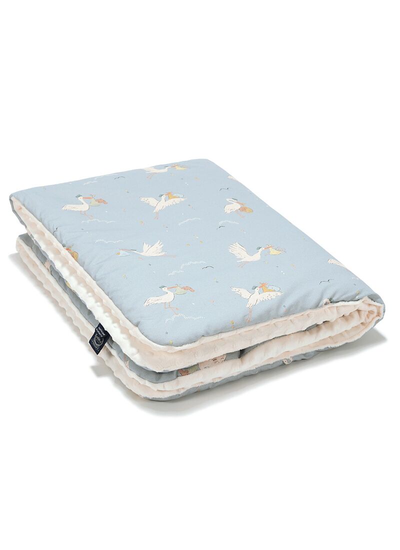 CRADDLE BLANKET (80X100) BEBE MIGNON BLUE