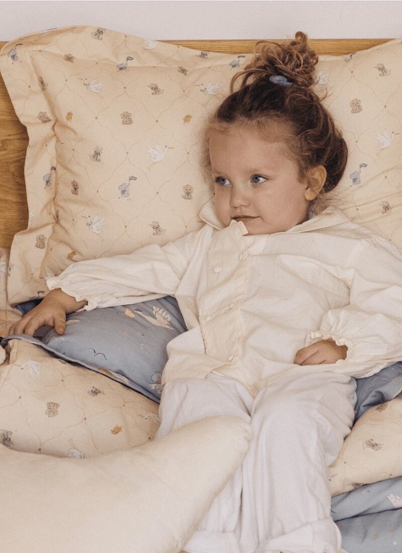 CRADDLE BLANKET (80X100) BEBE MIGNON VANILLA