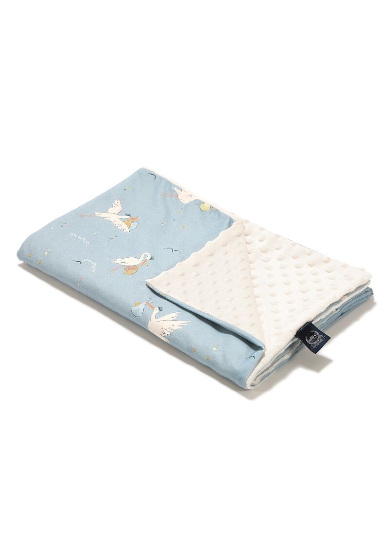 CRADDLE BLANKET (80x100) BEBE MIGNON BLUE