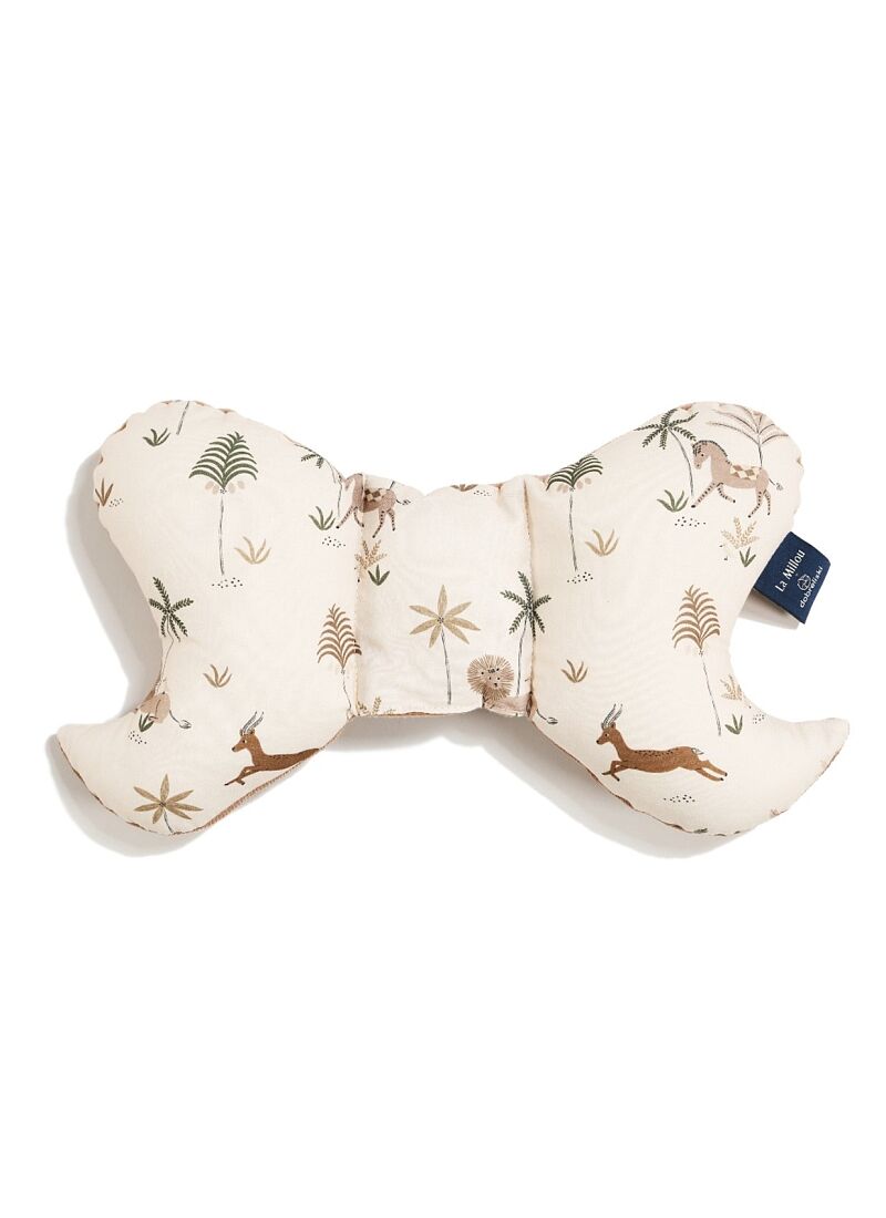 BABY PILLOW ANGEL'S WINGS LITTLE SAVANNAH VELVET MOCCA