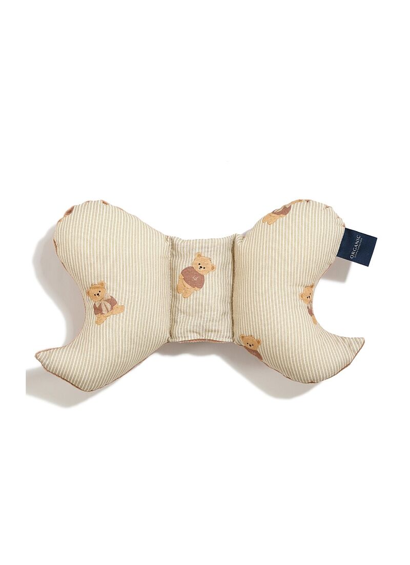 BABY PILLOW ANGEL'S WINGS BABY BEAR MOCCA