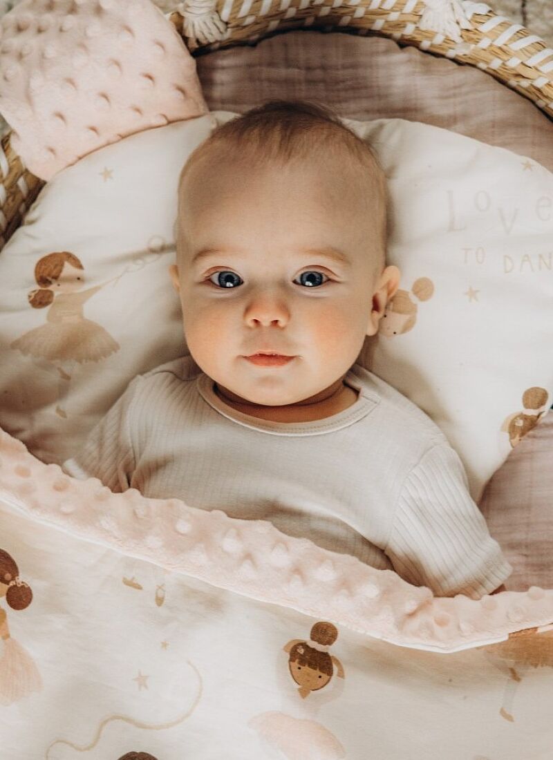BABY PILLOW SLEEPY PIG BEBE MIGNON BLUE