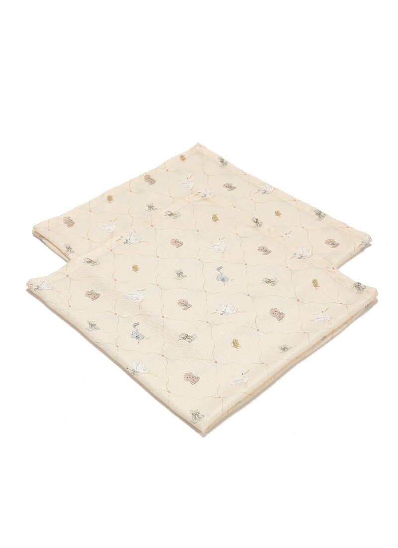 MUSLIN BLANKET (2PCS) BEBE MIGNON VANILLA